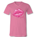Sassy Frass XOXO Glitter Lips V-Neck Canvas - Adult & Kids T-Shirts, Sweatshirts & Hoodies apparel design preview 1