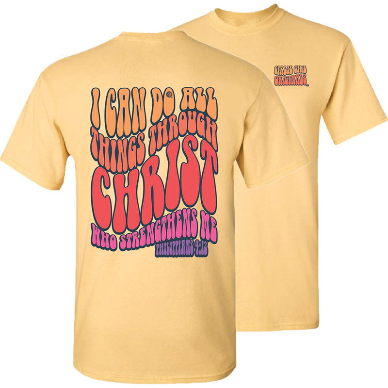Girlie Girl Originals Christ Strengthens Me - Adult & Kids T-Shirts, Sweatshirts & Hoodies apparel design preview 1
