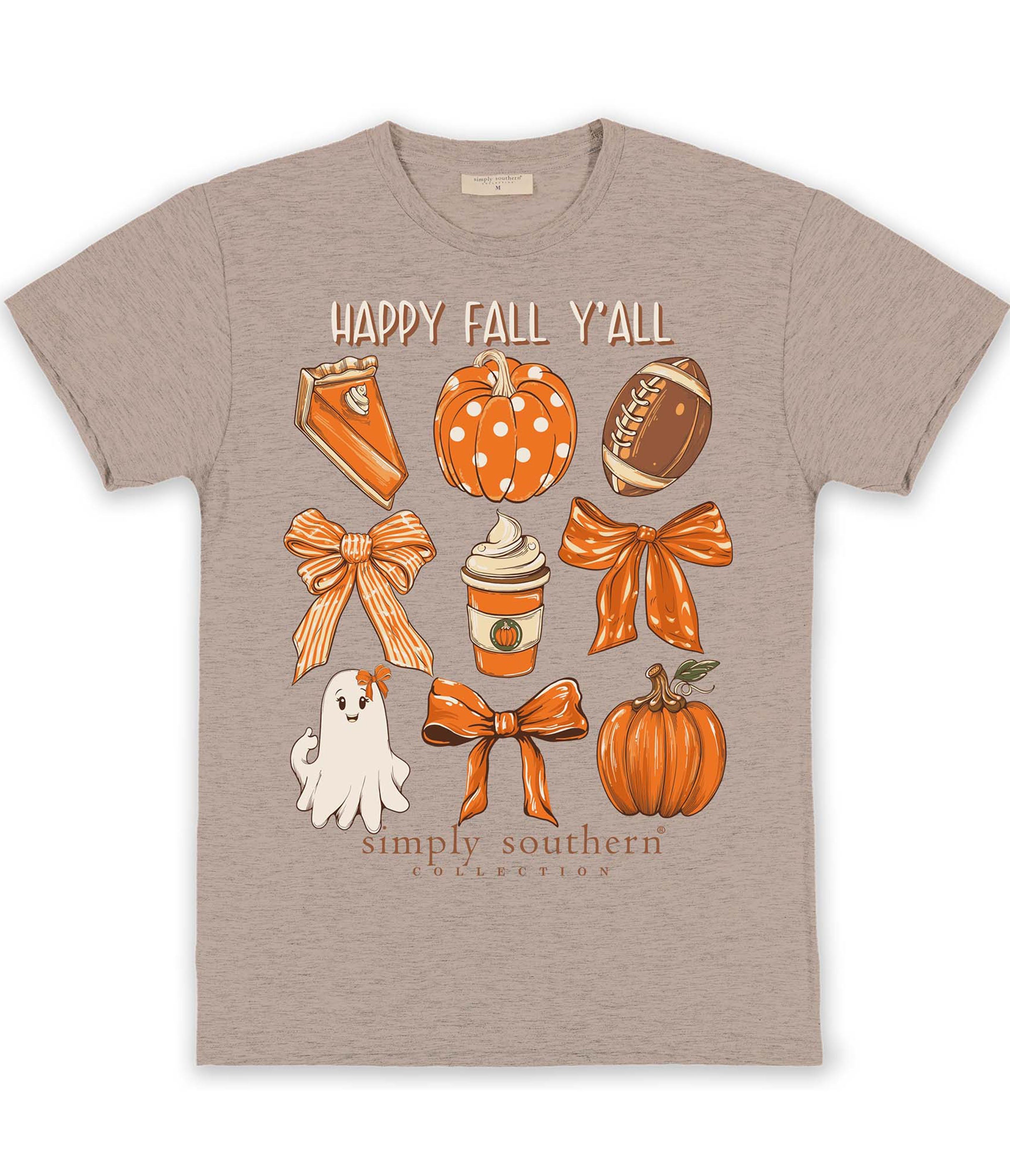 Simply Southern Happy Fall Yall Pie - Adult & Kids T-Shirts, Sweatshirts & Hoodies apparel design preview 1