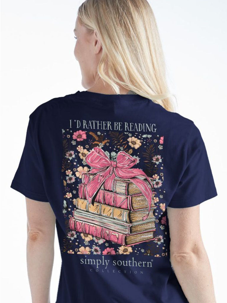 Simply Southern Reading Books Bow - Adult & Kids T-Shirts, Sweatshirts & Hoodies apparel design preview 1
