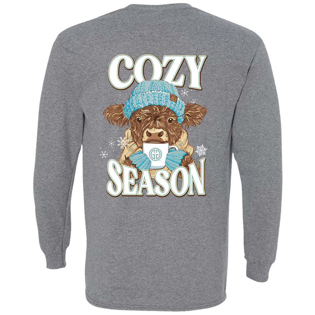 Girlie Girl Originals Cozy Season Cow - Adult & Kids T-Shirts, Sweatshirts & Hoodies apparel design preview 2