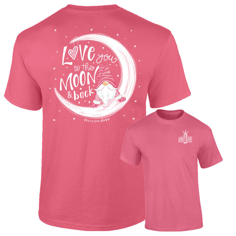 Southernology Love you to the Moon Back Gnome Comfort - Adult & Kids T-Shirts, Sweatshirts & Hoodies apparel design preview 1