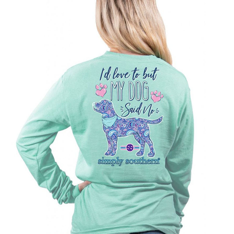 SALE Simply Southern Preppy My Dog Said No - Adult & Kids T-Shirts, Sweatshirts & Hoodies apparel design preview 1