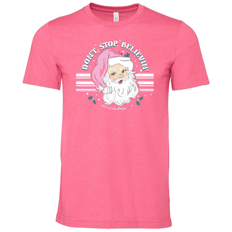Southernology Statement Retro Pink Santa Holiday - Adult & Kids T-Shirts, Sweatshirts & Hoodies apparel design preview 1