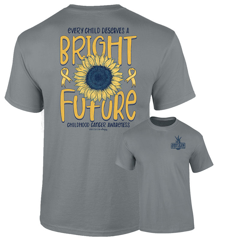 Southernology Childhood Cancer Bright Future Comfort - Adult & Kids T-Shirts, Sweatshirts & Hoodies apparel design preview 1