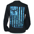 Country Life Outfitters Vintage USA Blue Camo Flag - Adult & Kids T-Shirts, Sweatshirts & Hoodies apparel design preview 1