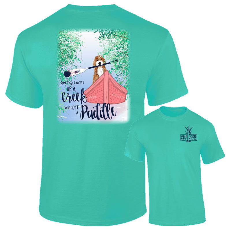 Southernology Paddle Up a Creek Canoe Comfort Colors - Adult & Kids T-Shirts, Sweatshirts & Hoodies apparel design preview 1
