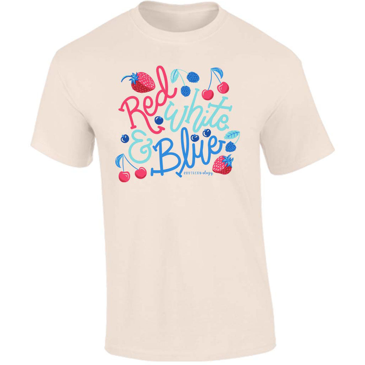 Southernology Berry Red, White Blue USA Comfort - Adult & Kids T-Shirts, Sweatshirts & Hoodies apparel design preview 2