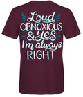 Southern Attitude Loud Obnoxious - Adult & Kids T-Shirts, Sweatshirts & Hoodies apparel design preview 1