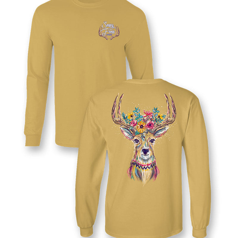 SALE Sassy Frass Whitetail Deer Fall Comfort Colors - Adult & Kids T-Shirts, Sweatshirts & Hoodies apparel design preview 1