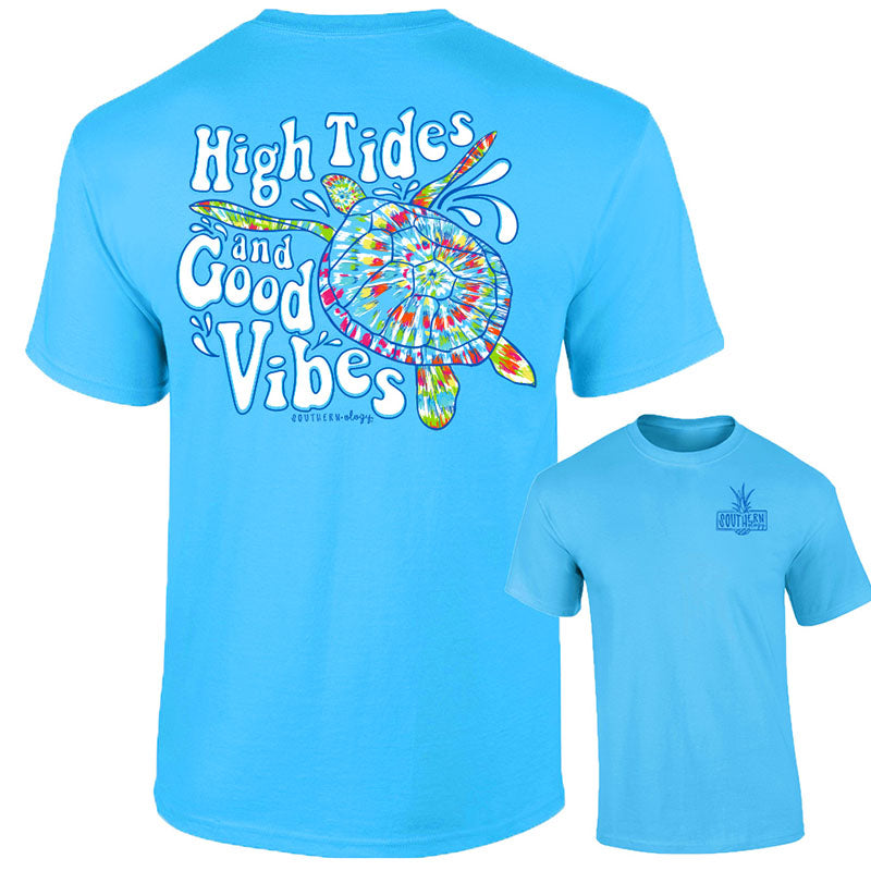Southernology High Tides Tie Dye Turtle Comfort - Adult & Kids T-Shirts, Sweatshirts & Hoodies apparel design preview 1