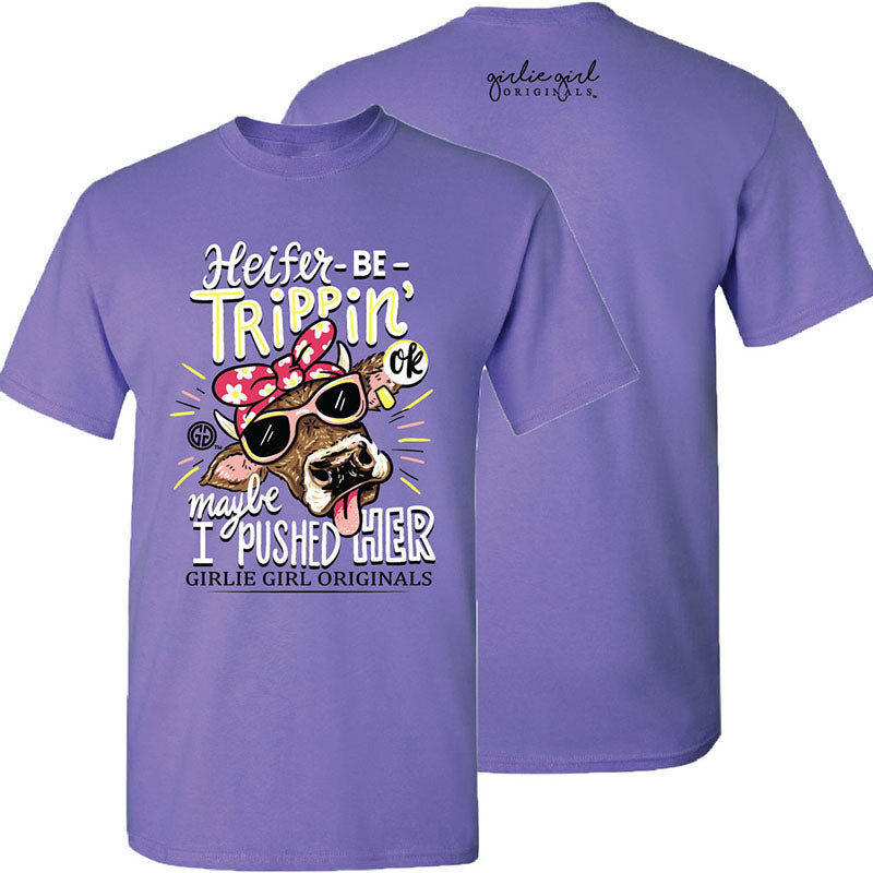 Girlie Girl Originals Heifer Be Trippin Cow - Adult & Kids T-Shirts, Sweatshirts & Hoodies apparel design preview 2