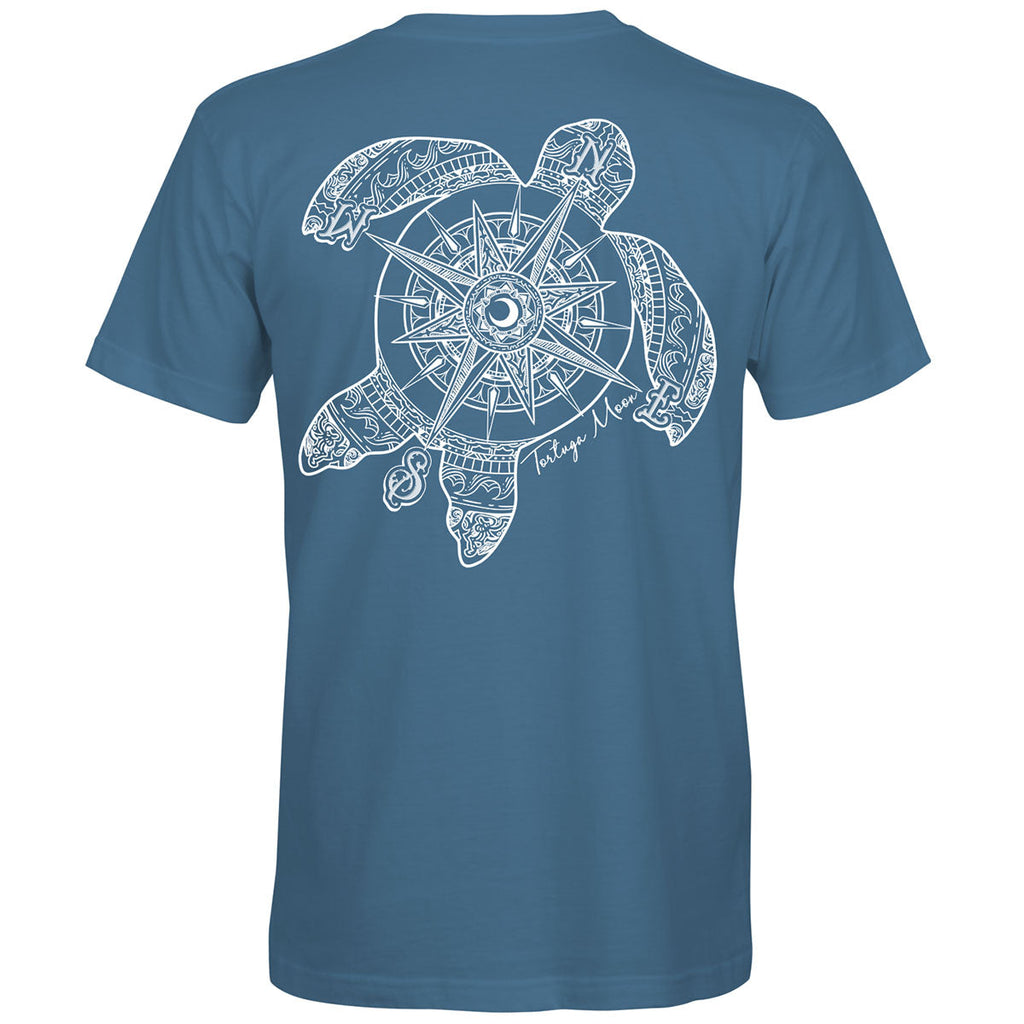 Southern Attitude Tortuga Moon New Compass Turtle - Adult & Kids T-Shirts, Sweatshirts & Hoodies apparel design preview 1