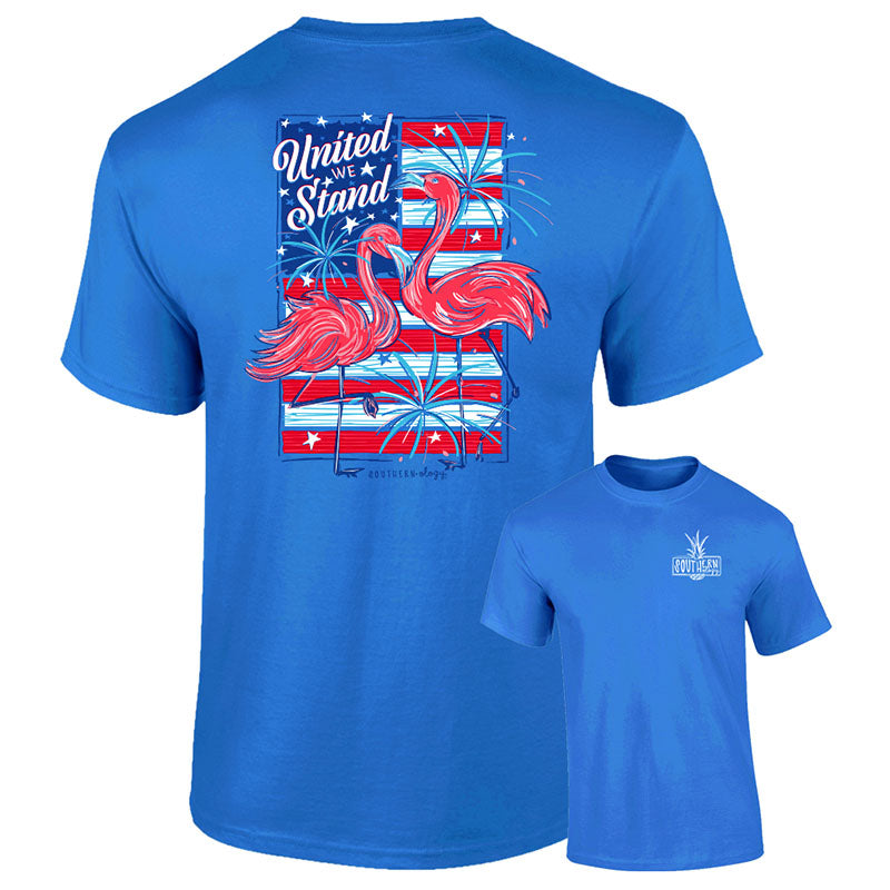 Southernology Flamingo United We Stand USA Comfort - Adult & Kids T-Shirts, Sweatshirts & Hoodies apparel design preview 1