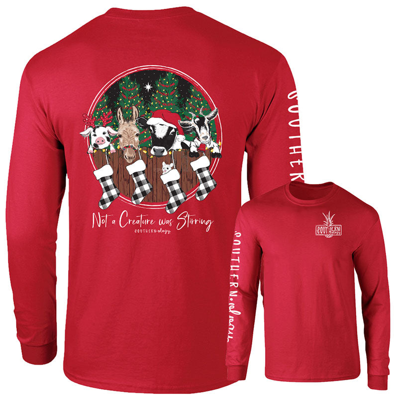 Southernology Creature was Stirring Holiday Comfort - Adult & Kids T-Shirts, Sweatshirts & Hoodies apparel design preview 1