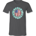 Sassy Frass Turquoise USA Flag Soft Canvas - Adult & Kids T-Shirts, Sweatshirts & Hoodies apparel design preview 1