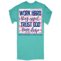 Southern Couture Work Hard Trust God Comfort Colors - Adult & Kids T-Shirts, Sweatshirts & Hoodies apparel design preview 1