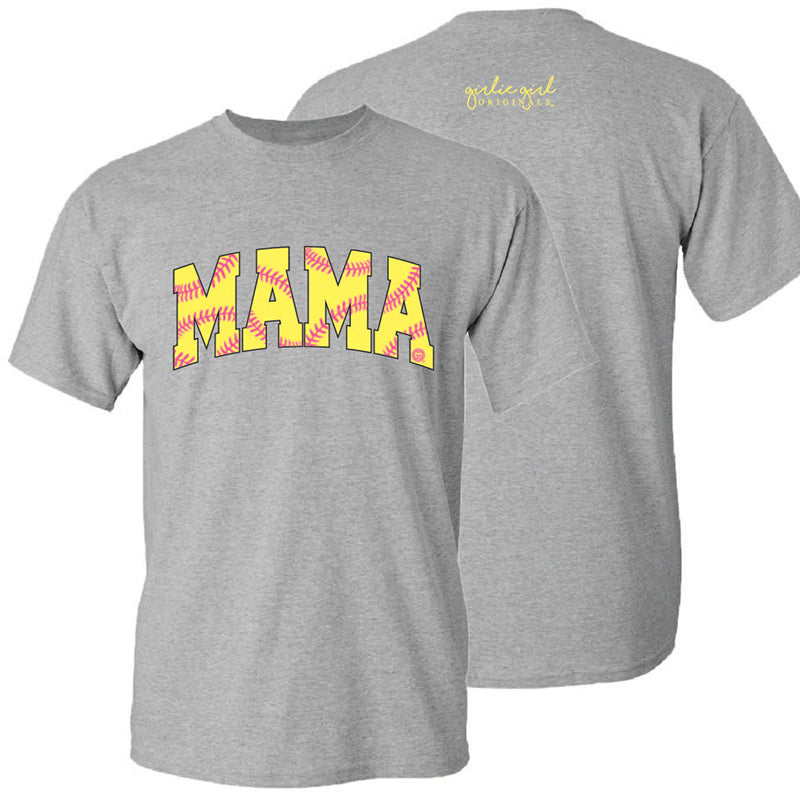 Girlie Girl Originals Softball Mama - Adult & Kids T-Shirts, Sweatshirts & Hoodies apparel design preview 1