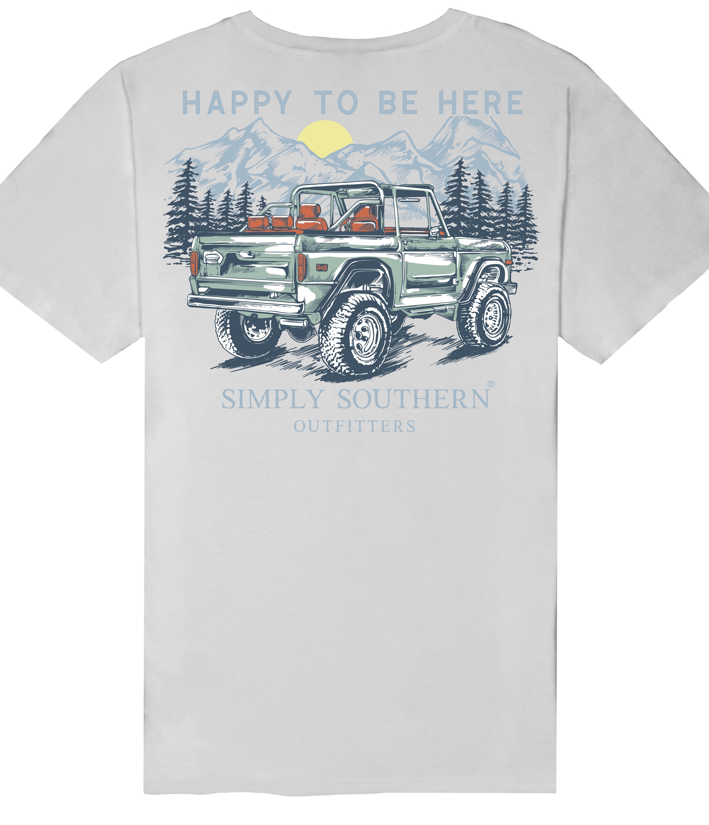 Simply Southern Mountains Happy - Adult & Kids T-Shirts, Sweatshirts & Hoodies apparel design preview 1