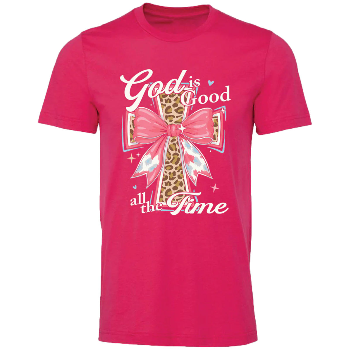 Girlie Girl Lulu Mac God Is Good Cross Canvas - Adult & Kids T-Shirts, Sweatshirts & Hoodies apparel design preview 2