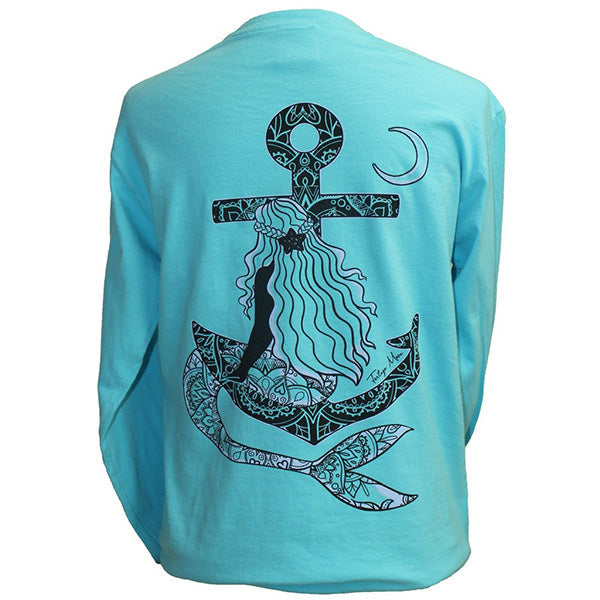Southern Attitude Tortuga Moon Mermaid Anchor Comfort - Adult & Kids T-Shirts, Sweatshirts & Hoodies apparel design preview 1
