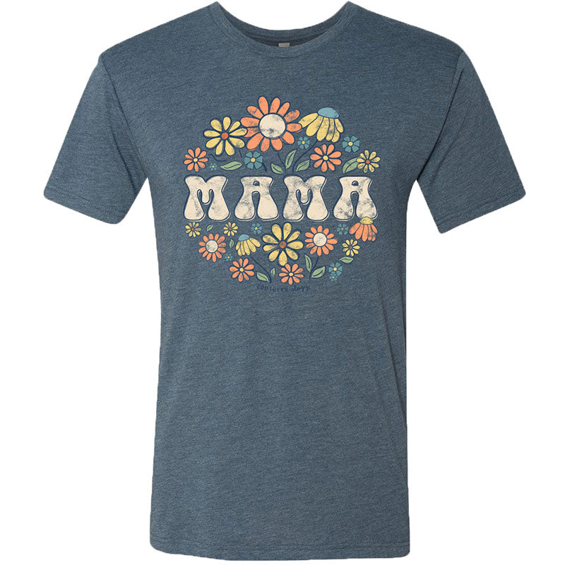 Southernology Groovy Floral Mama Statement Canvas - Adult & Kids T-Shirts, Sweatshirts & Hoodies apparel design preview 1