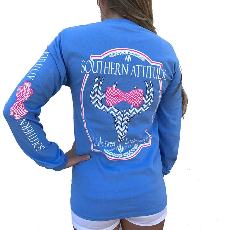 Country Life Outfitters Blue Southern Attitude - Adult & Kids T-Shirts, Sweatshirts & Hoodies apparel design preview 1
