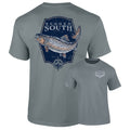 Southernology Rugged South Gray Fish Comfort Colors - Adult & Kids T-Shirts, Sweatshirts & Hoodies apparel design preview 1