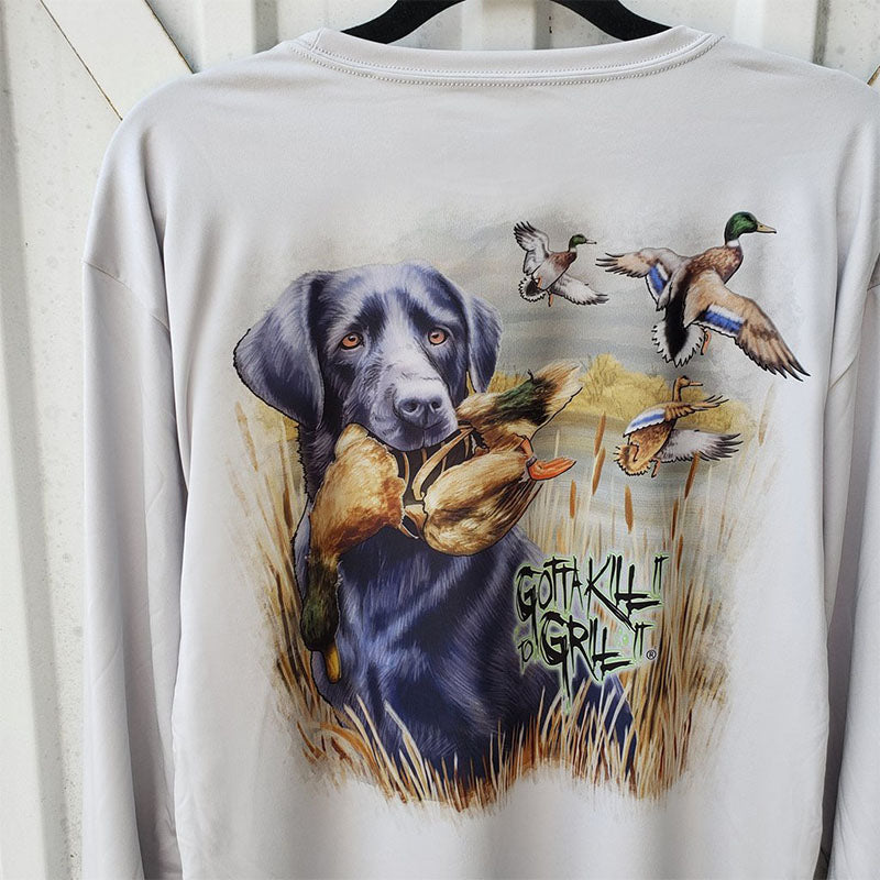Gotta Kill It To Grill Lab Duck Performance - Adult & Kids T-Shirts, Sweatshirts & Hoodies apparel design preview 2