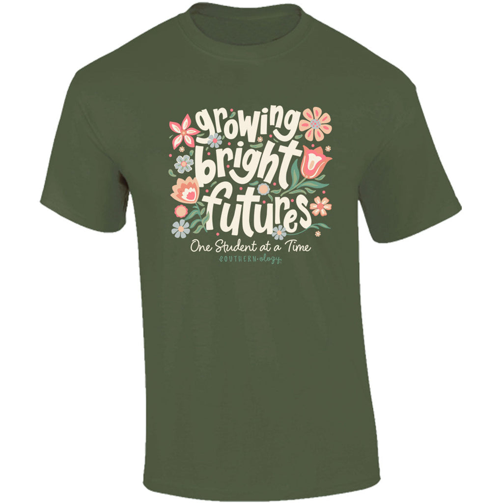 Southernology Growing Bright Futures Teacher Comfort - Adult & Kids T-Shirts, Sweatshirts & Hoodies apparel design preview 2