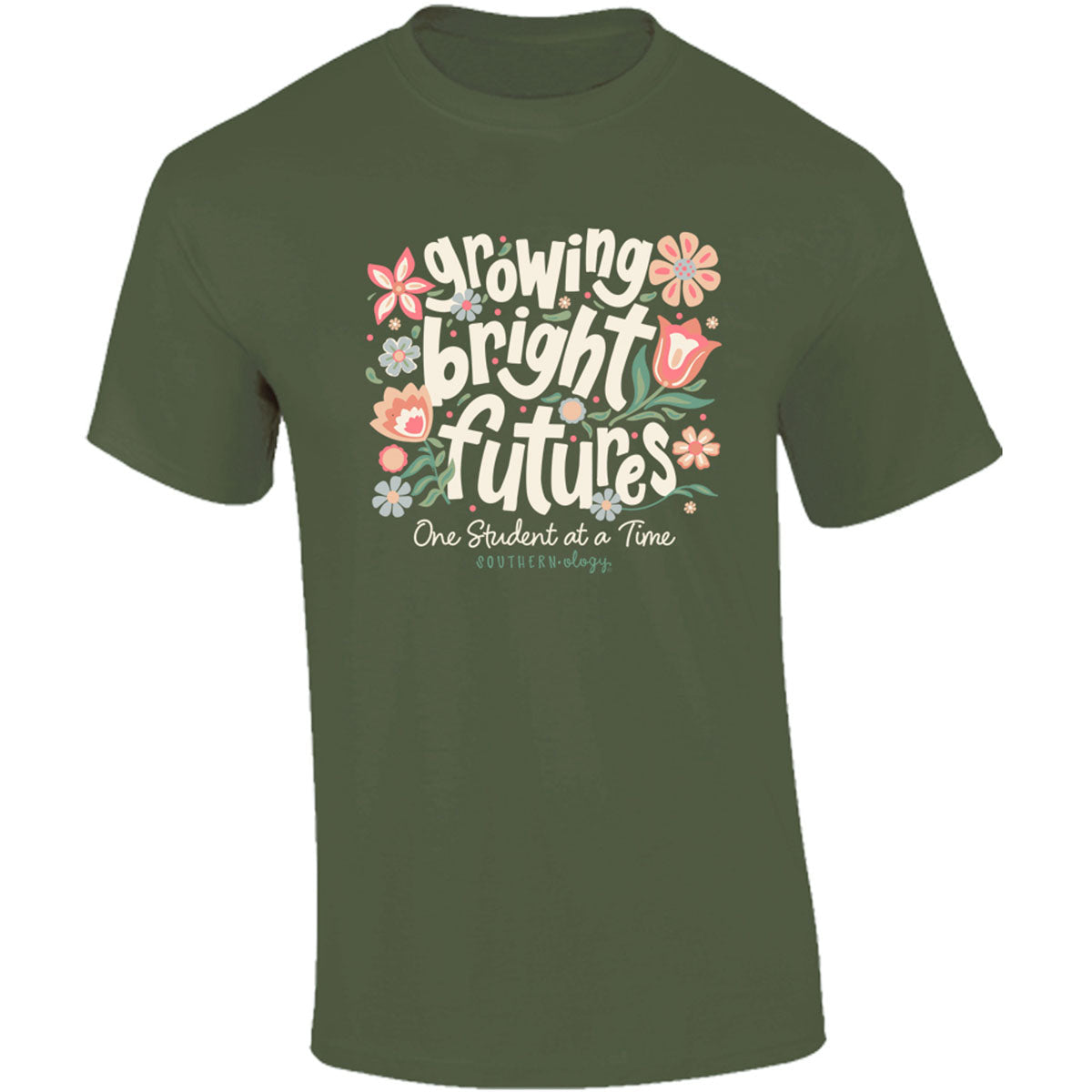 Southernology Growing Bright Futures Teacher Comfort - Adult & Kids T-Shirts, Sweatshirts & Hoodies apparel design preview 2