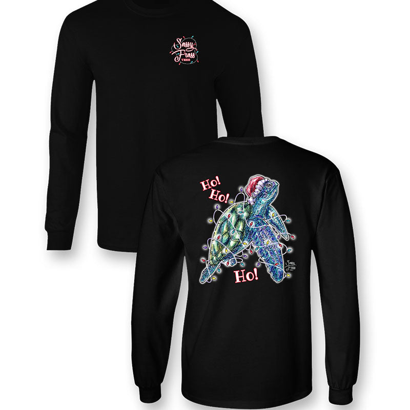SALE Sassy Frass Christmas Sea Turtle - Adult & Kids T-Shirts, Sweatshirts & Hoodies apparel design preview 1