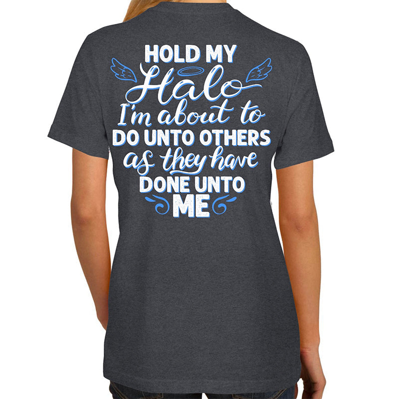 Southern Attitude Hold My Halo - Adult & Kids T-Shirts, Sweatshirts & Hoodies apparel design preview 2