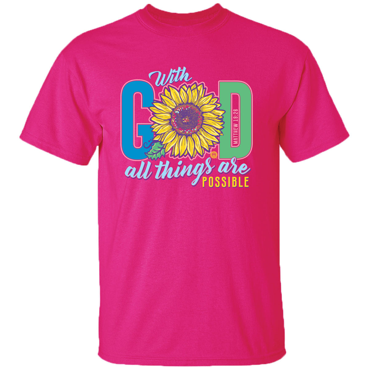 Girlie Girl Originals God Sunflower - Adult & Kids T-Shirts, Sweatshirts & Hoodies apparel design preview 2