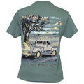 Country Life Outfitters Roads USA Truck Unisex Green - Adult & Kids T-Shirts, Sweatshirts & Hoodies apparel design preview 1