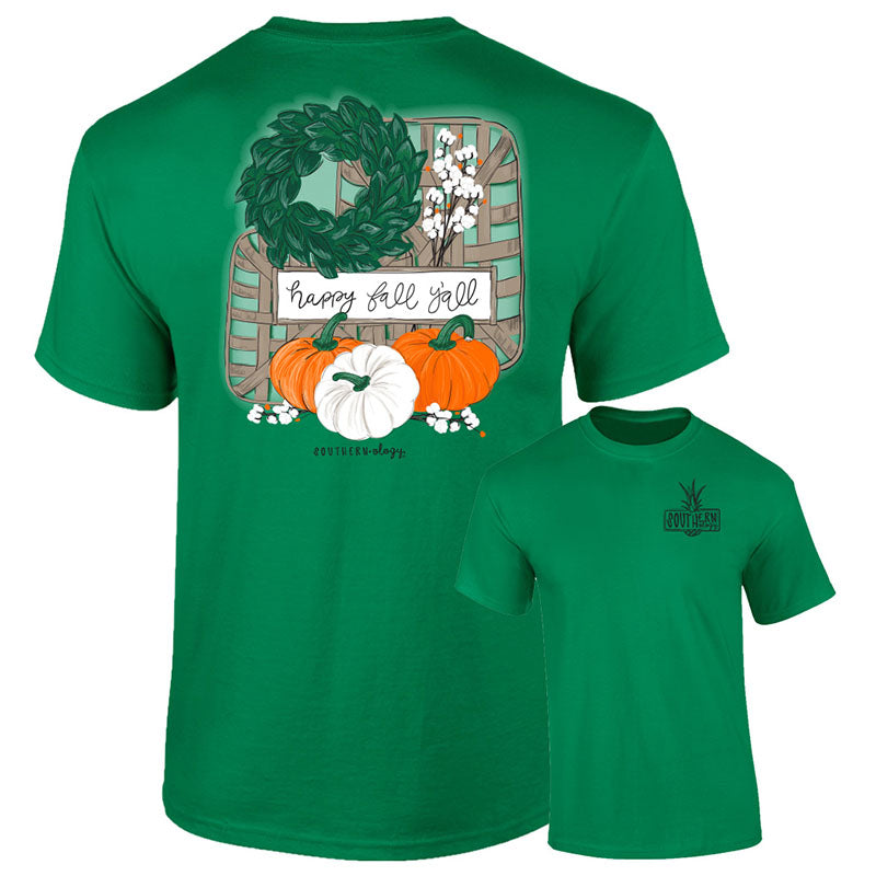 Southernology Happy Fall Y'all Comfort Colors - Adult & Kids T-Shirts, Sweatshirts & Hoodies apparel design preview 1