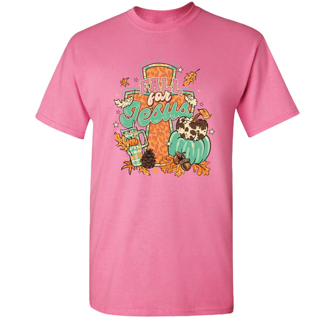 Girlie Girl Originals Fall For Jesus Pumpkin - Adult & Kids T-Shirts, Sweatshirts & Hoodies apparel design preview 1