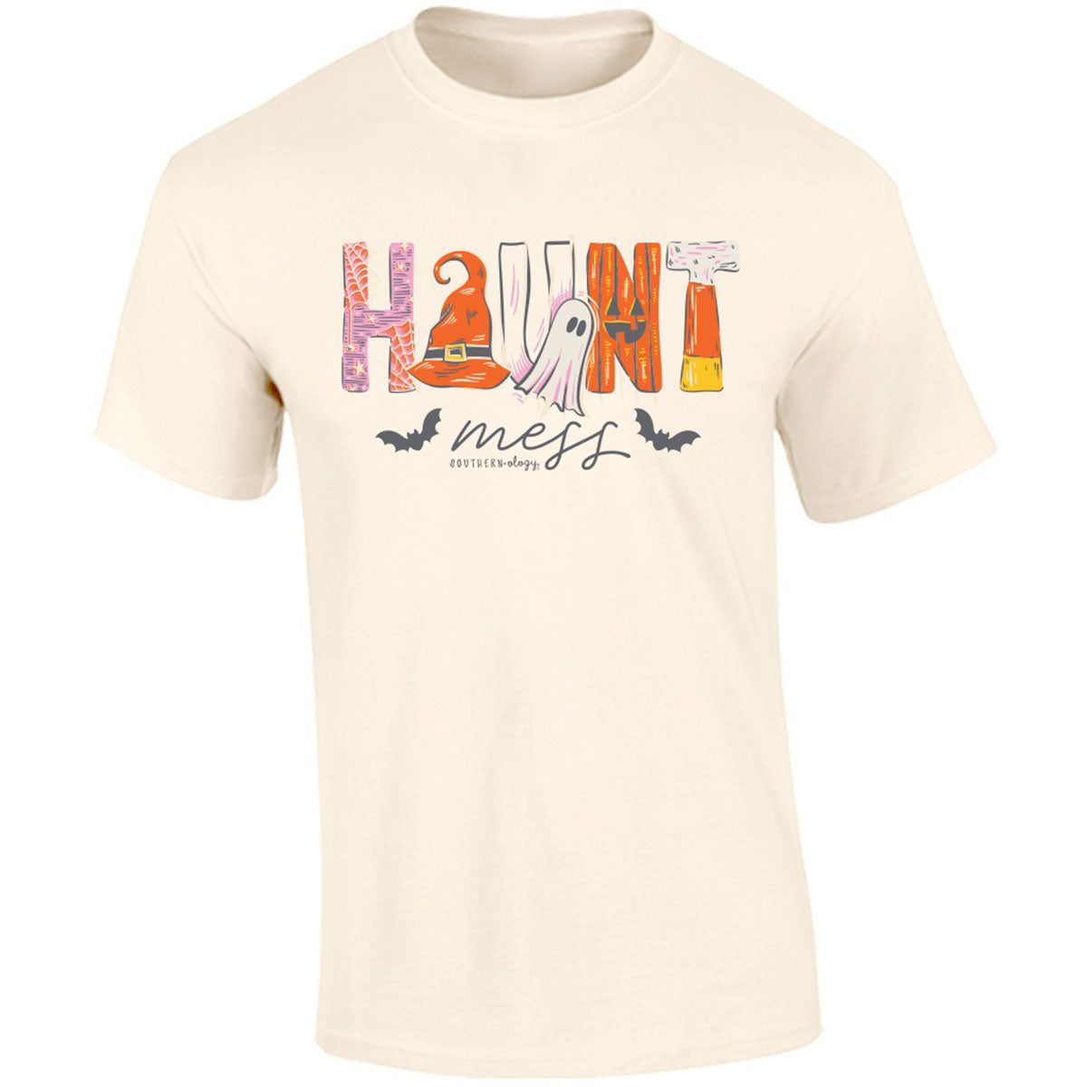 Southernology Haunt Mess Fall Comfort Colors - Adult & Kids T-Shirts, Sweatshirts & Hoodies apparel design preview 2