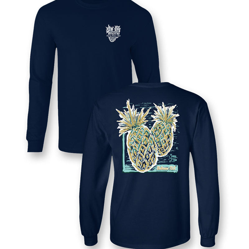 SALE Sassy Frass Metallic Glitter Pineapple - Adult & Kids T-Shirts, Sweatshirts & Hoodies apparel design preview 1