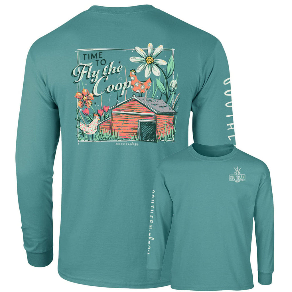 Southernology Fly the Coop Comfort Colors - Adult & Kids T-Shirts, Sweatshirts & Hoodies apparel design preview 1