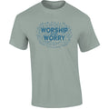 Southernology Worship Over Worry Comfort Colors - Adult & Kids T-Shirts, Sweatshirts & Hoodies apparel design preview 1