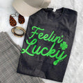 Bjaxx Lucky Blessed Feelin Irish Front Print - Adult & Kids T-Shirts, Sweatshirts & Hoodies apparel design preview 1