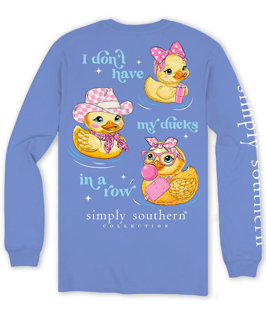 Simply Southern Ducks In A Row - Adult & Kids T-Shirts, Sweatshirts & Hoodies apparel design preview 1