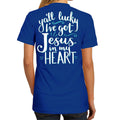 Country Life Southern Attitude Jesus In My Heart - Adult & Kids T-Shirts, Sweatshirts & Hoodies apparel design preview 1