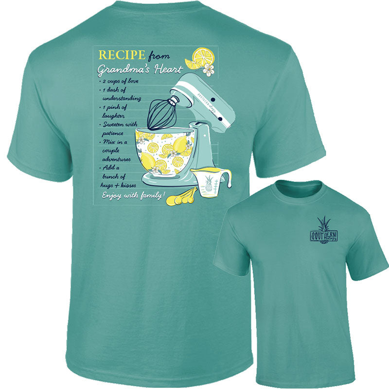 Southernology Recipe from Grandma's Heart Comfort - Adult & Kids T-Shirts, Sweatshirts & Hoodies apparel design preview 2