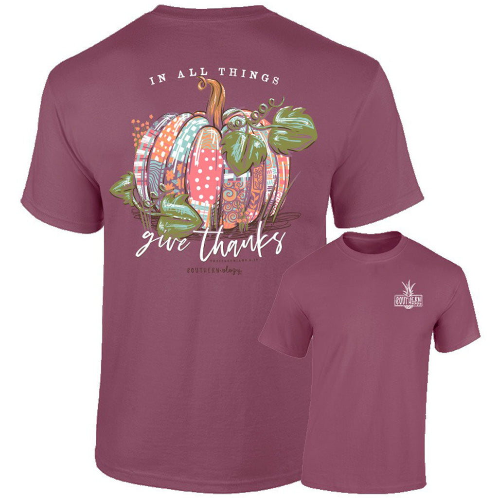 Southernology Patchwork Pumpkin Fall Comfort Colors - Adult & Kids T-Shirts, Sweatshirts & Hoodies apparel design preview 1