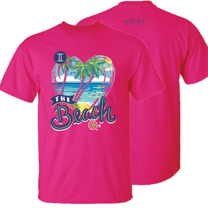 Girlie Girl Originals Heart Beach - Adult & Kids T-Shirts, Sweatshirts & Hoodies apparel design preview 2