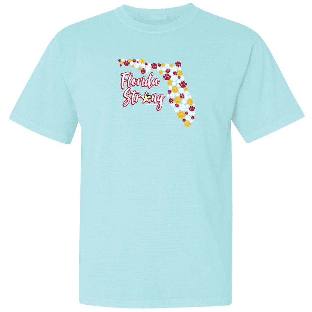 Teddy The Dog Florida Tough Hurricane Relief - Adult & Kids T-Shirts, Sweatshirts & Hoodies apparel design preview 1