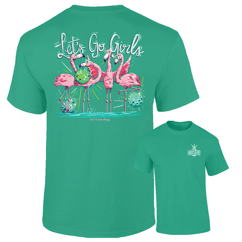 Southernology Flamingo Let's Go Girls Comfort Colors - Adult & Kids T-Shirts, Sweatshirts & Hoodies apparel design preview 1