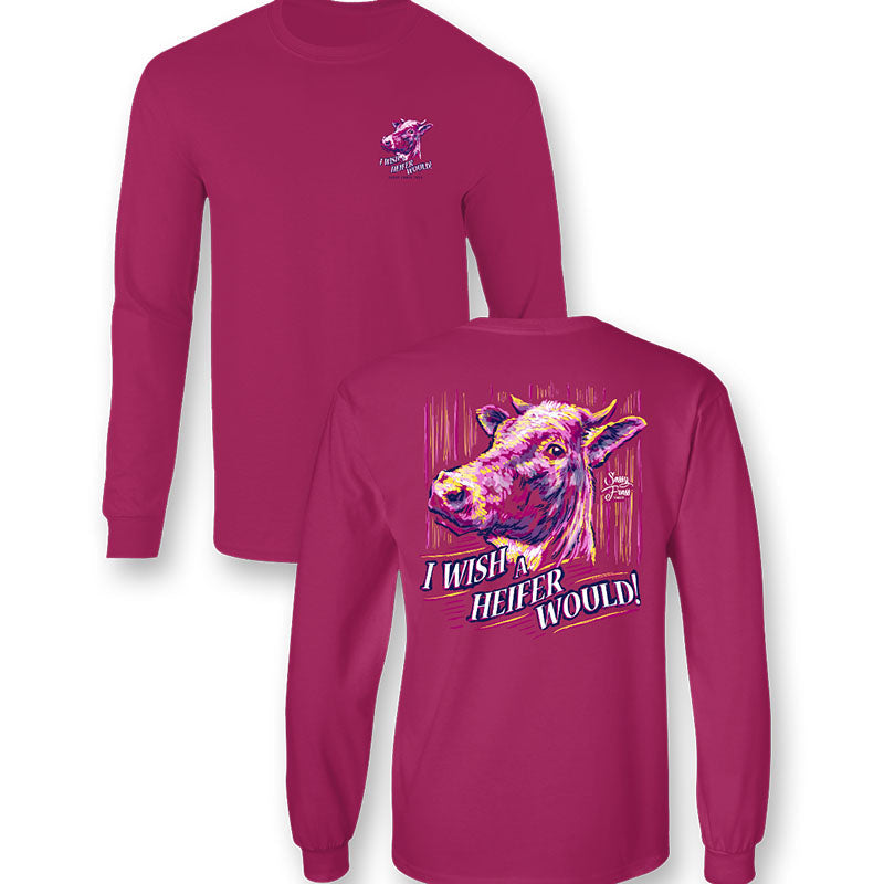 SALE Sassy Frass Preppy Wish Heifer Would Cow - Adult & Kids T-Shirts, Sweatshirts & Hoodies apparel design preview 2